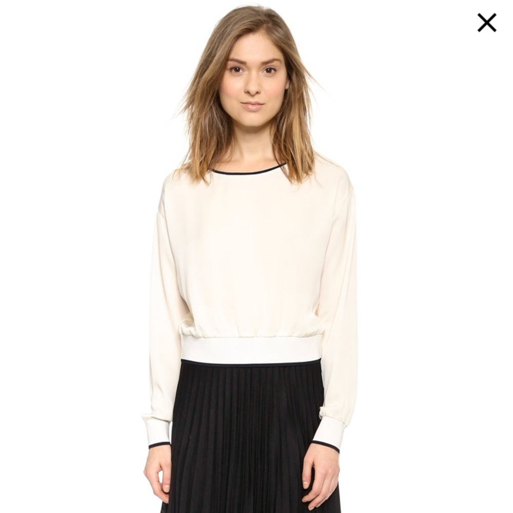 NWT Theory Delpy Georgette S Blouse